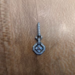 CZ sterling silver pendant